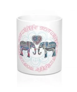 Printify Accessory | WLSOS Mandala Elephant | Coffee Mug Drinkware