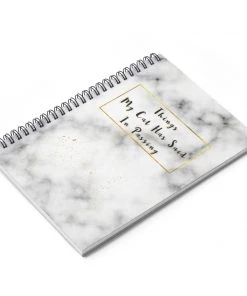 Printify Accessory | Things My Cat Has Said In Passing | Spiral Notebook - Ruled Line Cat Designs