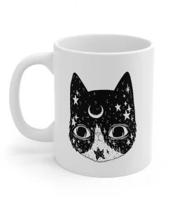 Printify Mugs Accessory | Crescent Cat | Coffee Mug