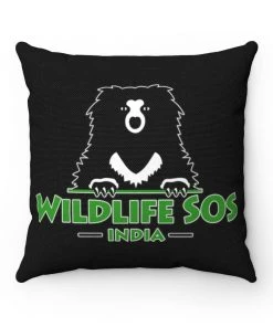 Printify Accessory | Wildlife SOS Bear Logo | Square Pillow