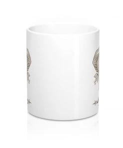 Printify Drinkware Accessory | WLSOS Henna Elephant | Coffee Mug
