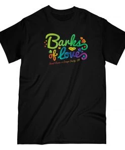 Barks Of Love Tees Unisex | BOL Rainbow Logo | Crew