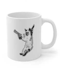Printify Accessory | The Cat And The Gat | Coffee Mug The Cats Of War
