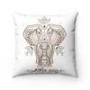 Printify Accessory | WLSOS Henna Elephant | Square Pillow Wildlife SOS