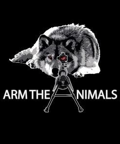 Arm The Animals Crew Sweatshirts Unisex | M-16 Wolf Arctic Warfare | Crewneck Sweatshirt