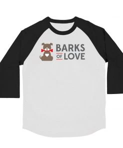 Barks Of Love Unisex | BOL Logo Stack | 3/4 Sleeve Raglan