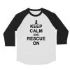 Barks Of Love 3/4 Sleeve Raglans Unisex | Keep Calm | 3/4 Sleeve Raglan