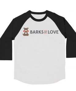 Barks Of Love Unisex | BOL Logo Line | 3/4 Sleeve Raglan 3/4 Sleeve Raglans
