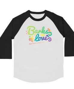 Barks Of Love Unisex | BOL Rainbow Logo | 3/4 Sleeve Raglan
