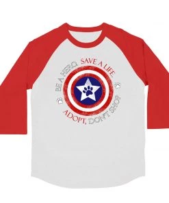 Barks Of Love Unisex | Captain Rescue | 3/4 Sleeve Raglan 3/4 Sleeve Raglans