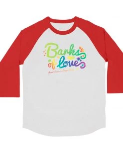 Barks Of Love Unisex | BOL Rainbow Logo | 3/4 Sleeve Raglan