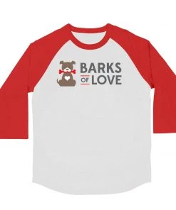 Barks Of Love Unisex | BOL Logo Stack | 3/4 Sleeve Raglan