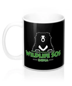 Printify Drinkware Accessory | Wildlife SOS Bear Logo | Coffee Mug