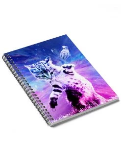 Printify Accessory | Catastrophe 2.0 | Spiral Notebook - Ruled Line Cat Designs