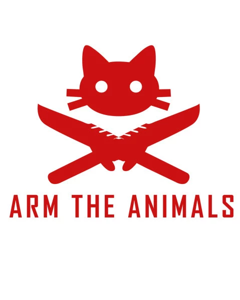 Arm The Animals Unisex | 9 Lives 2 Lose | Crewneck Sweatshirt Cat Designs