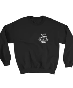 Arm The Animals Unisex | Anti Animal Cruelty Club | Crewneck Sweatshirt Crew Sweatshirts