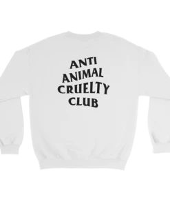 Arm The Animals Unisex | Anti Animal Cruelty Club | Crewneck Sweatshirt Crew Sweatshirts