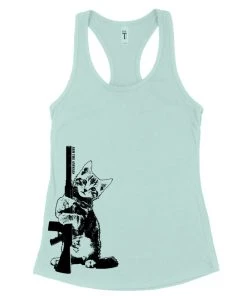 Arm The Animals Women's | Ain't Kitten Around | Ideal Tank Top Tank Tops