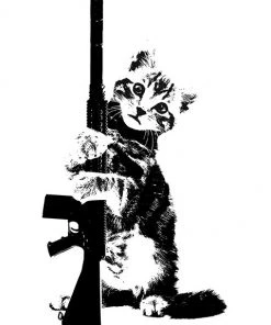 Arm The Animals Unisex | Ain't Kitten Around | Crewneck Sweatshirt Crew Sweatshirts