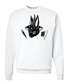 Arm The Animals Crewneck Sweatshirts Unisex | Balefire Bunny | Crewneck Sweatshirt