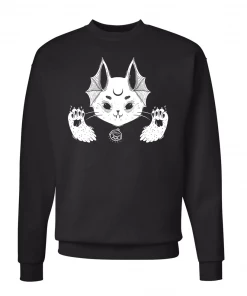 Arm The Animals Unisex | Coven Cat | Crewneck Sweatshirt Cat Designs