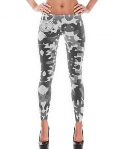 Printful Premium Leggings Women's | Ash Gray Camo | Leggings