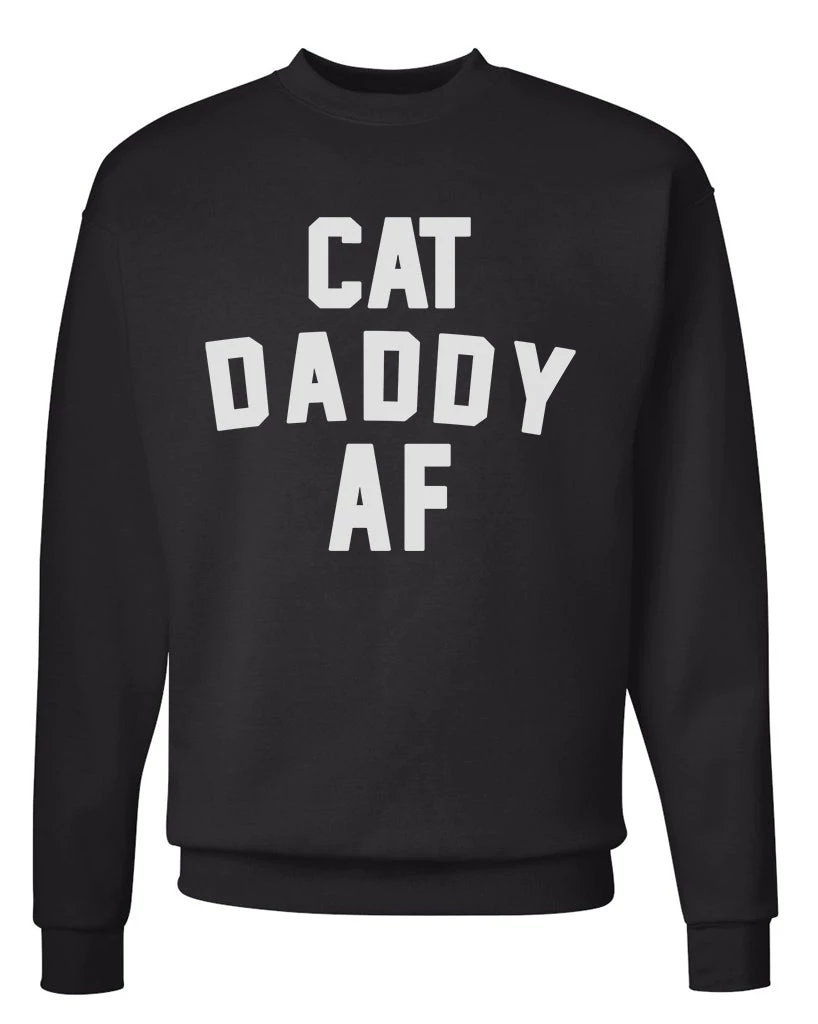 Arm The Animals Unisex | Cat Daddy AF | Crewneck Sweatshirt Cat Designs