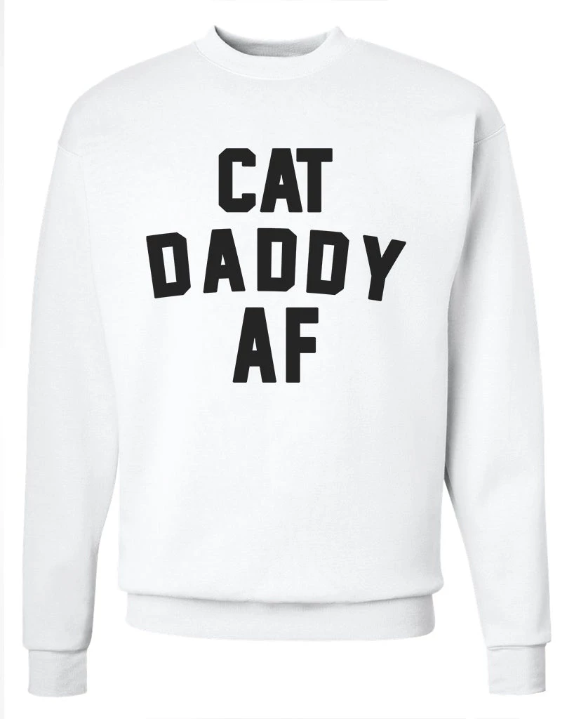Arm The Animals Unisex | Cat Daddy AF | Crewneck Sweatshirt Cat Designs