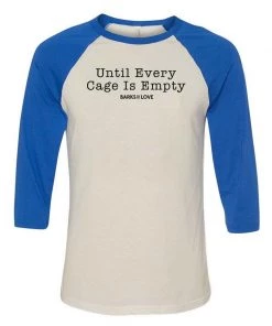 Barks Of Love Unisex | Empty Every Cage | 3/4 Sleeve Raglan 3/4 Sleeve Raglans