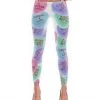 Printful Women's | Candy Heart | Leggings (White)