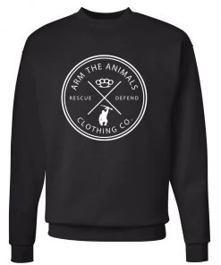 Arm The Animals Unisex | Rescue Knuckles | Crewneck Sweatshirt Crew Sweatshirts