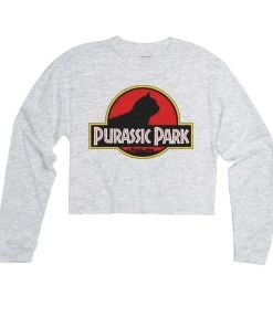 Arm The Animals Cut Crop Long Sleeves Women's | Purassic Park | Cutie Long Sleeve
