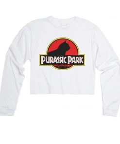 Arm The Animals Cut Crop Long Sleeves Women's | Purassic Park | Cutie Long Sleeve