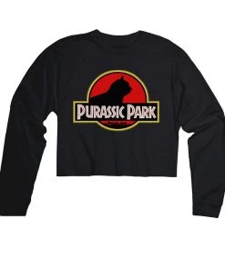 Arm The Animals Cut Crop Long Sleeves Women's | Purassic Park | Cutie Long Sleeve