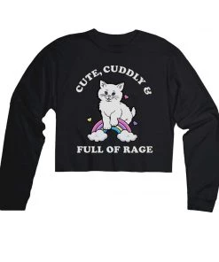 Arm The Animals Women's | Rage Kitty | Cutie Long Sleeve