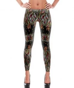 Printful Premium Leggings Women's | Rev-OWL-Ver Eyes | Leggings