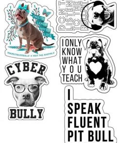 Arm The Animals Stickers | Pit Bull Lovers | 4mm UV Coated Die Cut Sticker Set