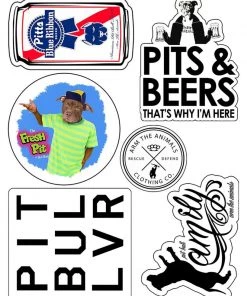 Arm The Animals Stickers | Pit Bull Lovers | 4mm UV Coated Die Cut Sticker Set