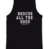 Barks Of Love Men's | Rescue All The Dogs | Tank Top Dog Designs