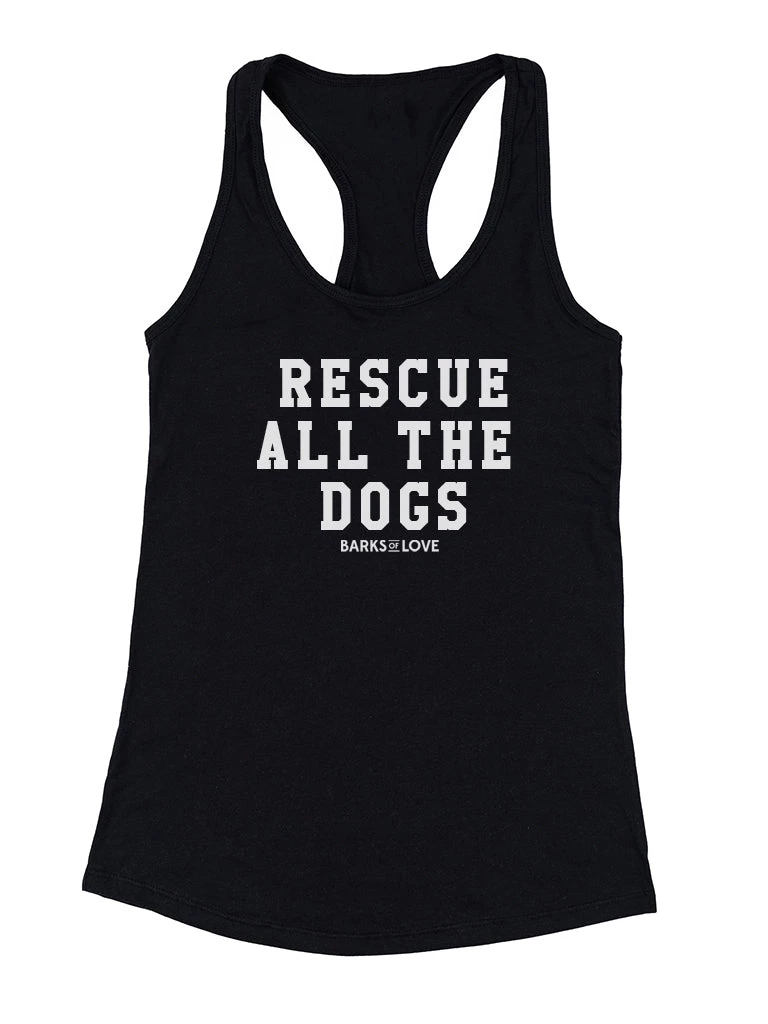 Barks Of Love Women's | Rescue All The Dogs | Tank Top