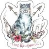 Arm The Animals Cat Designs Stickers | Ridgeline Snow Leopard | Die Cut Sticker