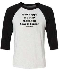 Barks Of Love Unisex | Spay And Neuter | 3/4 Sleeve Raglan 3/4 Sleeve Raglans