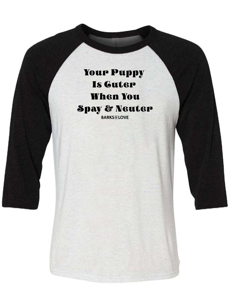Barks Of Love Unisex | Spay And Neuter | 3/4 Sleeve Raglan 3/4 Sleeve Raglans