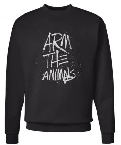 Arm The Animals Unisex | ATA Splatter Logo | Crewneck Sweatshirt Crewneck Sweatshirts