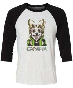 Arm The Animals Unisex | Corgi Variant | 3/4 Sleeve Raglan 3/4 Sleeve Raglans
