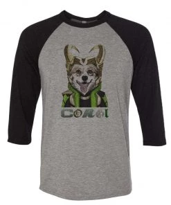 Arm The Animals Unisex | Corgi Variant | 3/4 Sleeve Raglan 3/4 Sleeve Raglans