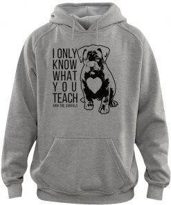 Arm The Animals Hoodies Unisex | What You Teach Pittie | Hoodie