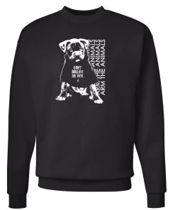 Arm The Animals Unisex | Don't BULLieve The Hype | Crewneck Sweatshirt Crew Sweatshirts