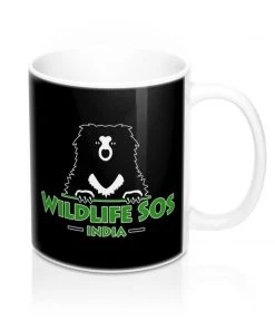Printify Drinkware Accessory | Wildlife SOS Bear Logo | Coffee Mug
