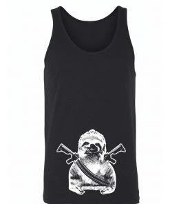 Arm The Animals Men's | Artillery Sloth | Tank Top Tank Tops